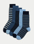 Marks & Spencer "5pk Cool & Fresh™ Assorted Cotton Rich Socks"